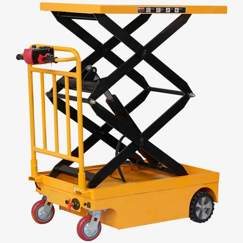 

400KG all-electric lifting platform truck loading and unloading scissor hydraulic electric lifting platform