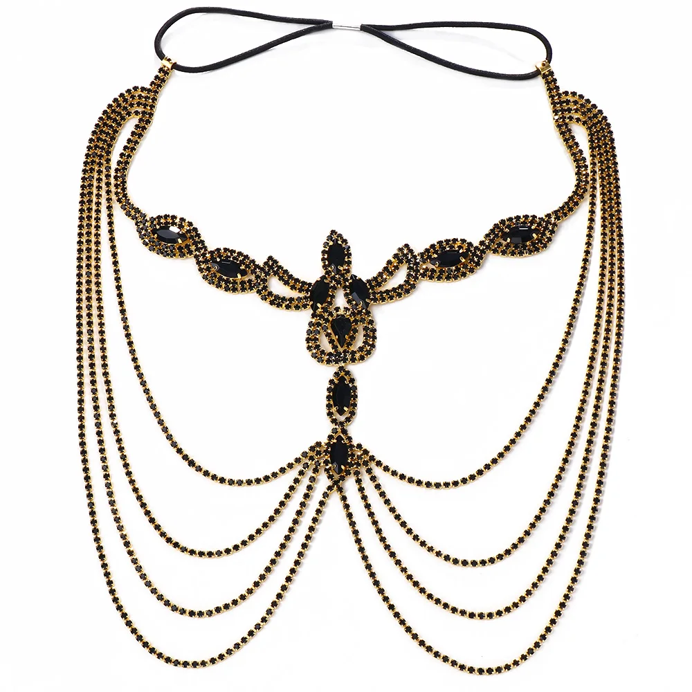 XSBODY-حجر الراين شرابة قناع سلسلة للنساء ، اكسسوارات تنكرية ، الحجاب الزفاف أغطية الرأس ، مثير الوجه المجوهرات ، تأثيري ، والأزياء