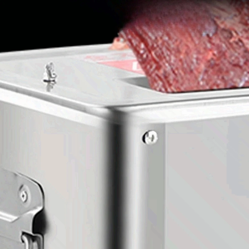 

Электрическая коммерческая мясорезка для ресторанов, 850 Вт, 150 кг/ч, из нержавеющей стали, автоматическая машина для нарезки, измельчения и нарезки кубиками