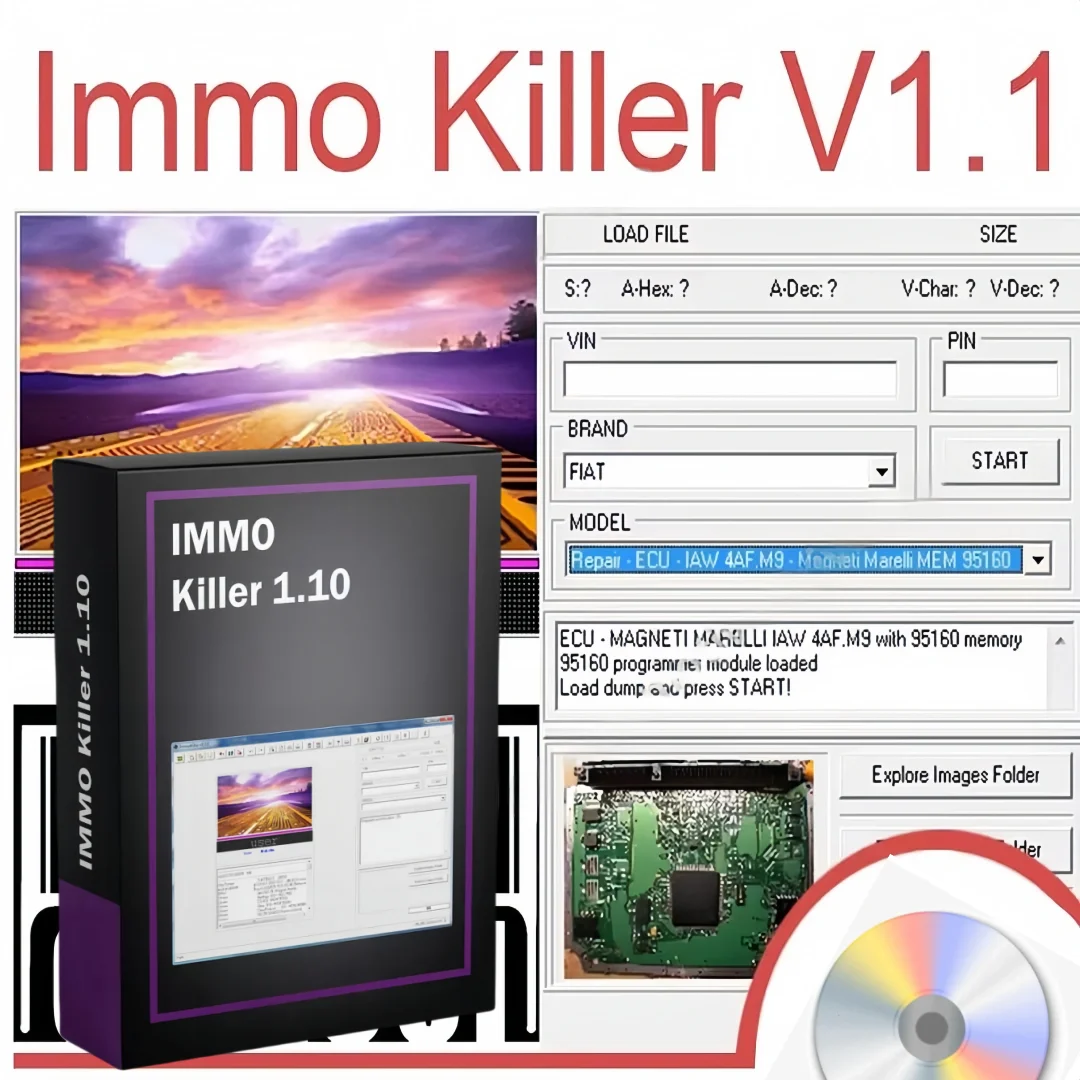

ImmoKiller V1.10 IMMO Off Software ECU Programmer Tool for Car Repairing Passing Virigining the Immobilizer flutter programming