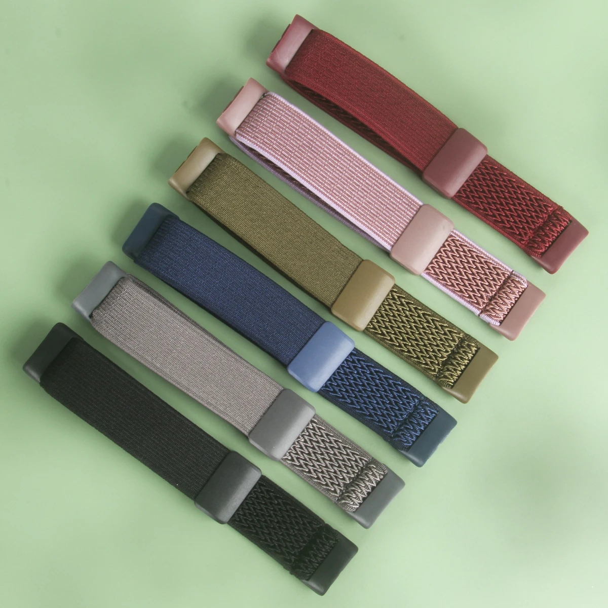Wave Nylon Strap for Fitbit Versa3/versa 4/versa 2 Band Elastic Wristband Bracelets for Fitbit Charge 6/Charge 5 Bands