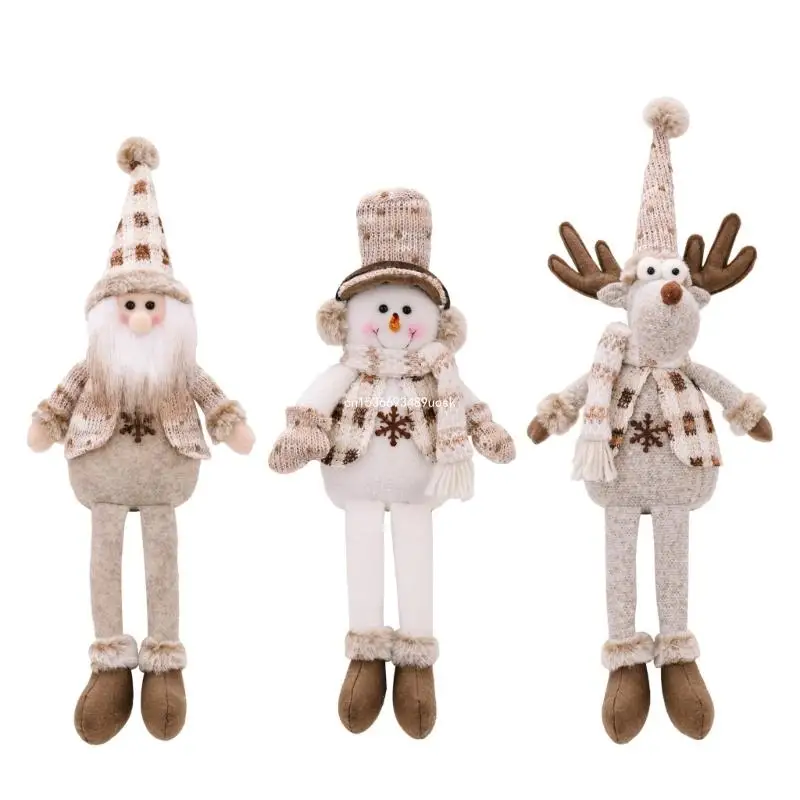 

Christmas Hanging Leg Dolls Soft Fabric Decoration Home Celebration Accessory