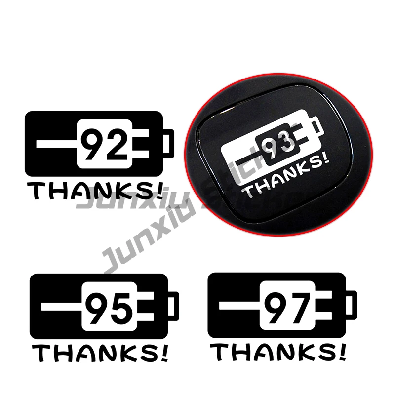 

92# 93# 95# 97# Sign Car Styling Sticker Fuel Tank Cap Stickers