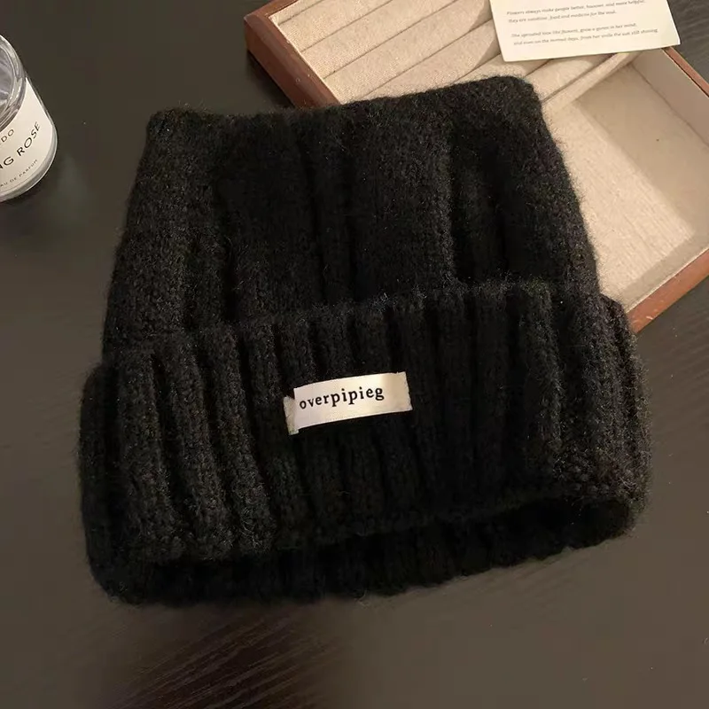 Warm Woolen Hat for Women, Versatile Face-showing Kitten Ears Knitted Hat, Fun Warm and Cold-proof Couple Ear Protection Hat