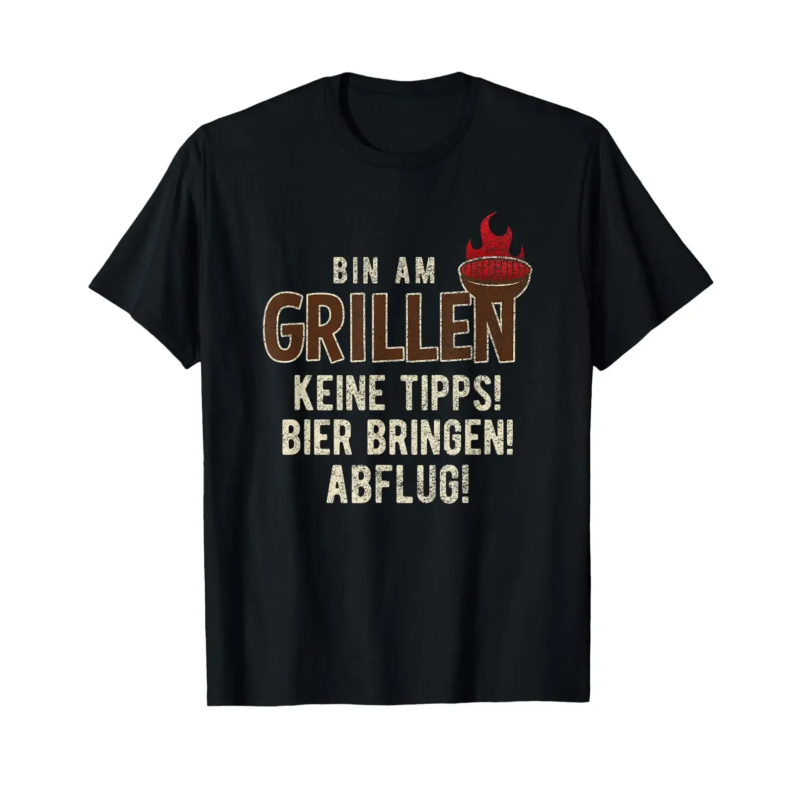 Bin Am Grillen Keine Tipps Bier Bring Abflug T Shirt vintage Washed fashion Top For Everyday Wear Stretched designer clothes