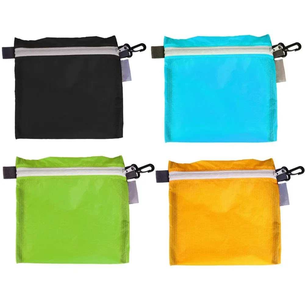 Outdoor Waterproof bag Swimming bag pouch for camping hiking with hook zipper storage bag 4 colors Pocket Pouch