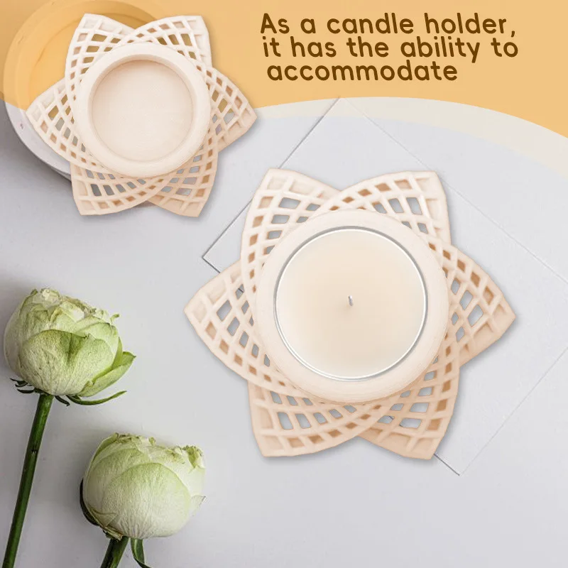 شمعدان ملتوي مبتكر، حامل شمعدان بلاستيكي LED لسطح المكتب المنزلي، زينة لتزيين العطلات