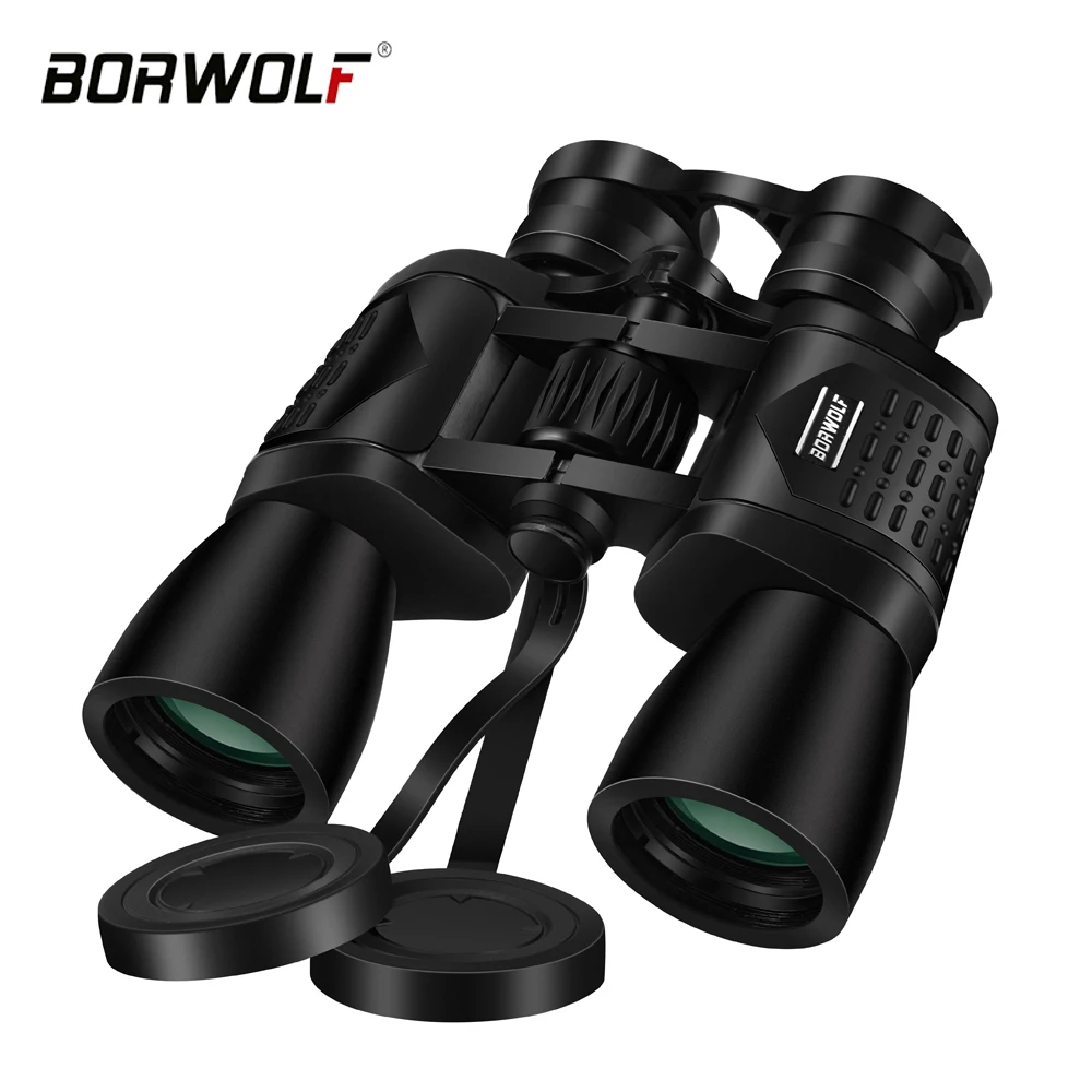 

BORWOLF 10X50 HD Professional Zoom 26MM Large eyepiece powerful Binoculars for hunting telescope