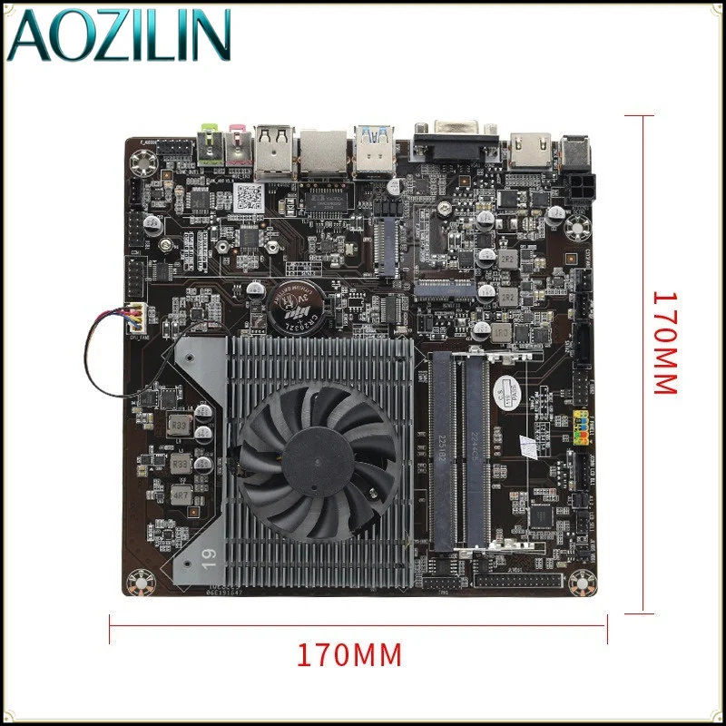 AOZILINCeleron N5095 Mini ITX Industrial Motherboard,Dual DDR4 Slot LVDS Display Mainboard for All‑in‑One Embedded Industrial PC