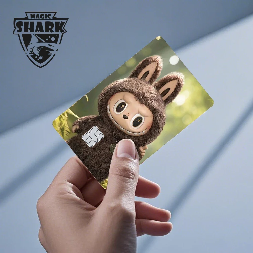 マジックシャークパンダチップス弓テープ猫マネーフィルムスキンステッカーメトロクレジットデビットカード用色あせなし