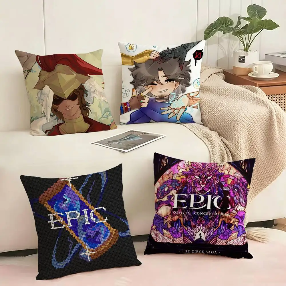 E-EPIC The M-Musical  Pillow Case Square Double-Sided Sofa Cushion Cover Bedroom Bedside Pillow Gift