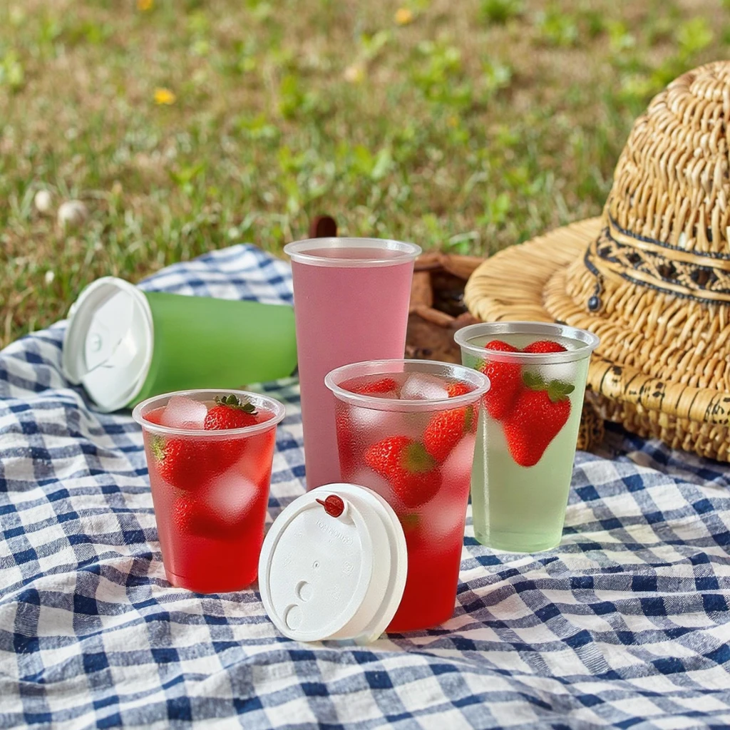 

Directly from the manufacturer custom logo 22oz polypropylene round bottom plastic cup yogurt milk tea Boba-90mm diameter