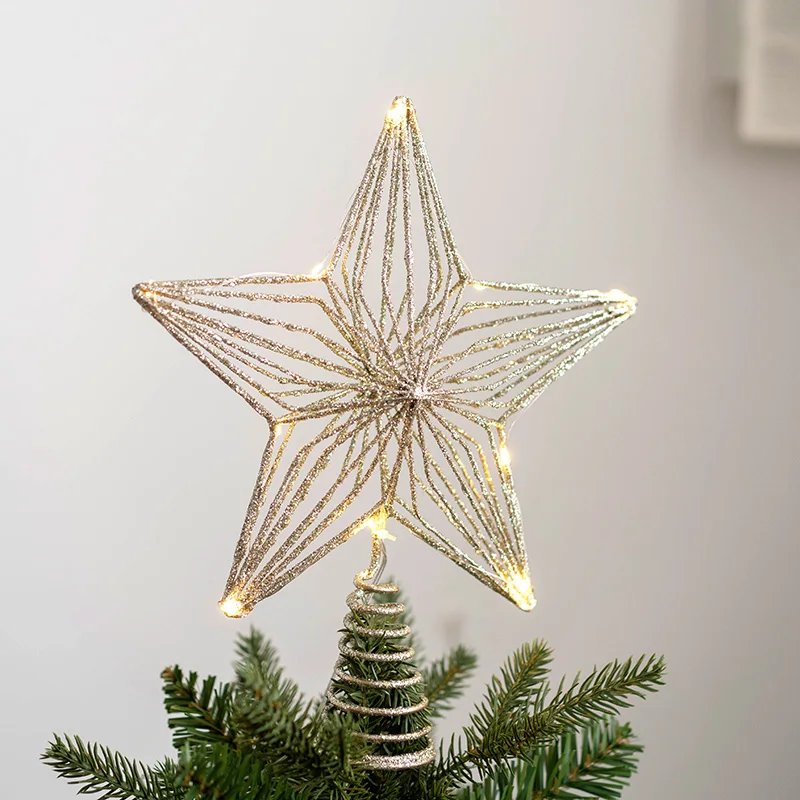 

Светящаяся подвеска-украшение для верхушки елки Omeo Star Cisas, праздничные украшения для декора на праздники