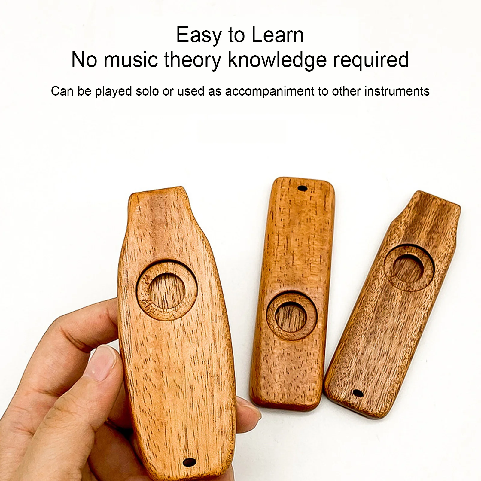 Wooden Kazoo Flute Beautiful Gift For The Kazoo Musical Instrument Simplest Instruments Wooden Kazoo For Guitars Ukulele Adult