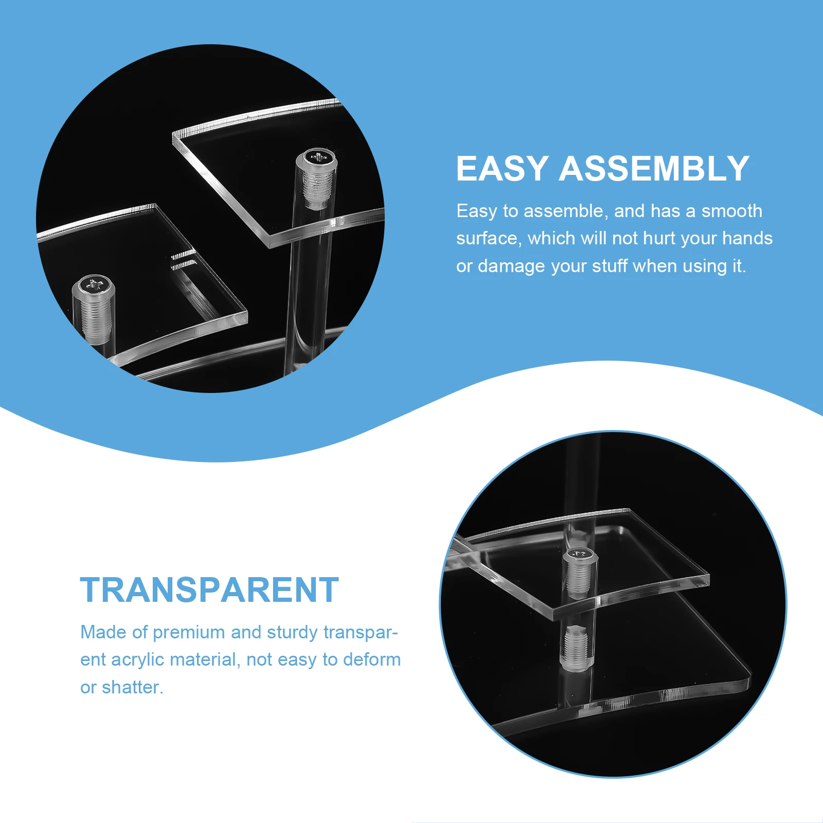 

Acrylic Storage Display Holder for Figure Small Ornament Model Mini Shelf Toy Desktop