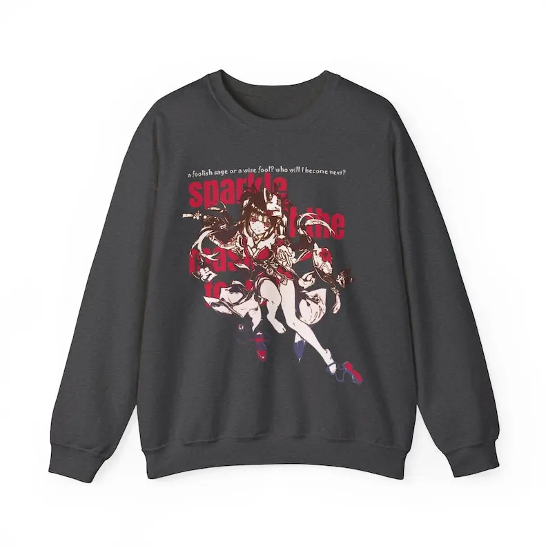 Sparkle Honkai Star Rail Masked Fools Aesthetic Subtle Anime Graphic Unisex Cozy Heavy Blend Crewneck Sweatshirt Sweater