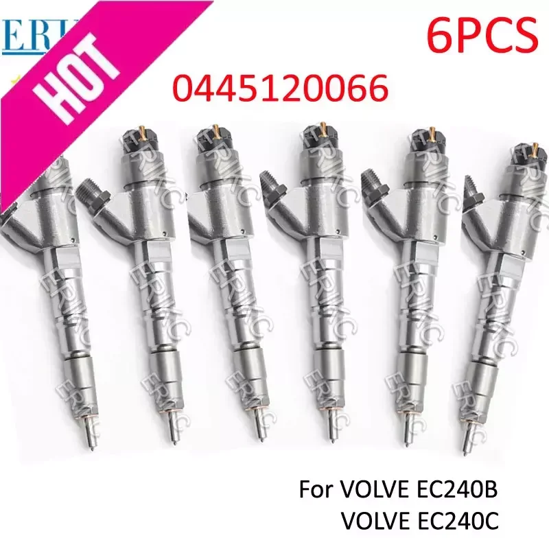 

6PCS 0445120066 04290986 Common Rail Diesel Injector Assy 0 445 120 066 Fuel Sprayer Nozzle For Bosch VOLVO 20798114 04289311