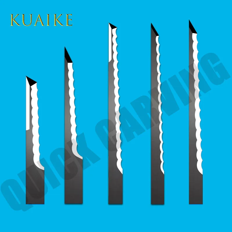 

5PCS EVA EPE Lengthening Serrated Blades Carbide Tungsten Machine Cutter for JWEI AOL IECHO AOKE ZUND COMELZ RUIZHOU ATOM EMMA