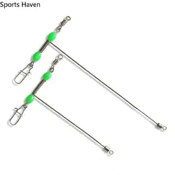 10 Pcs T-Shape Luminous Rolling Swivel 3 Way Abrasion Resistance Fishing Swivels Fishing Accessories
