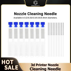 10PC Nozzle Cleaning Needle 0.2/0.3/0.35/0.4mm Nozzle Cleaning Tool Drill For MK8/V6/Volcano Nozzle Ender3 Labx1 3d printer