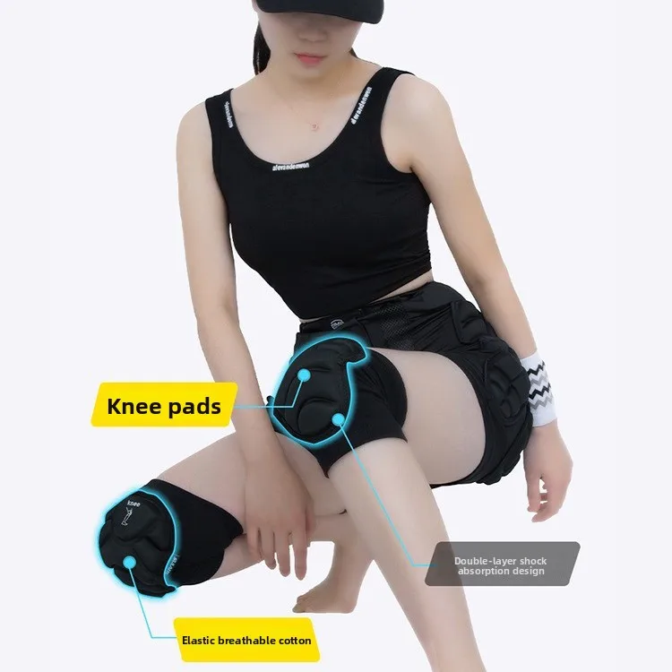 Motorcycle Protection Pad Winter Ski Pants Anti-collision Hip Pants Adult Roller Skating Butt Pad Outdoor Knee Pads  XS-3XL view 3