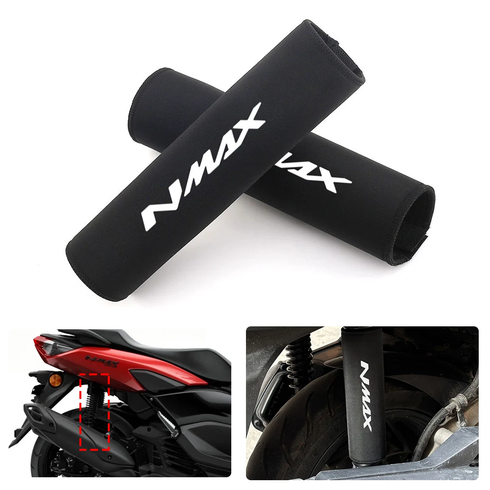 For Yamaha Nmax 125 155 Nmax125 Nmax155 Scooter Rear Front Fork Protective Cover Shock Absorber Stretch Fabrics Sleeve 1 Set