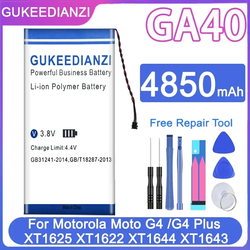 

GA40 GA 40 4850 мАч GUKEEDIANZI Сменный аккумулятор для Motorola Moto G4/G4 Plus G4Plus XT1625 XT1622 XT1644 XT1643 Batteria