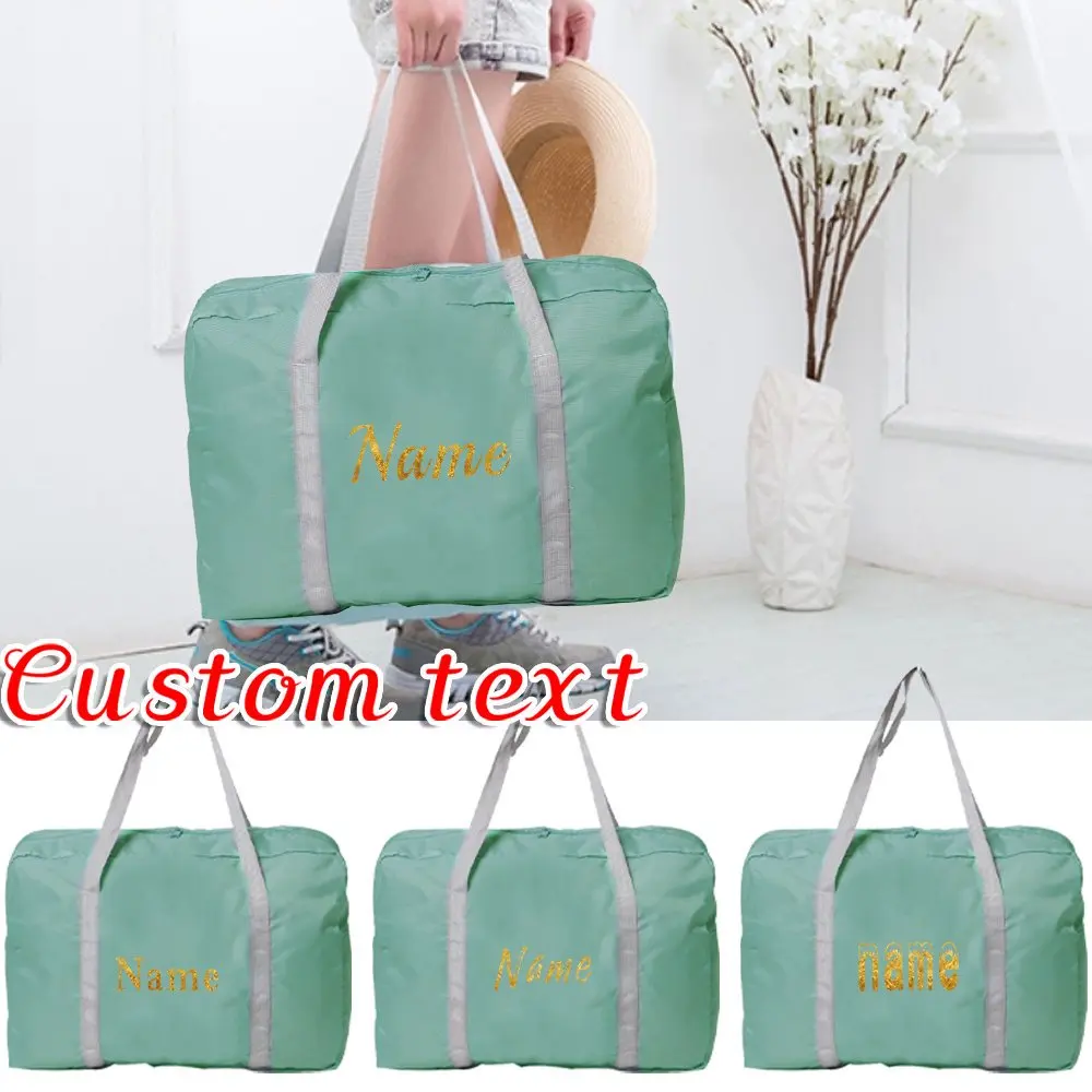 

Персонализированная складная дорожная сумка для одежды и ручной клади с модным принтом