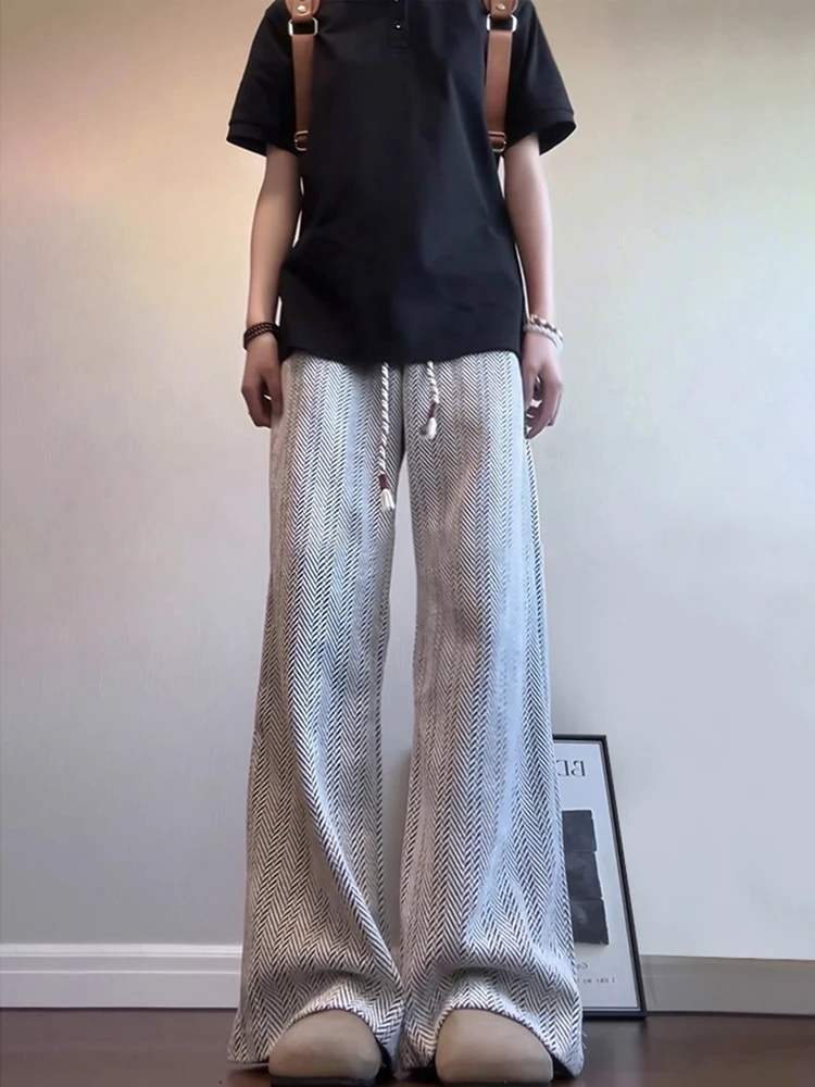 

Американские ретро-брюки свободного кроя унисекс, осенние, с высокой талией, прямые, струящиеся, удобные, модные