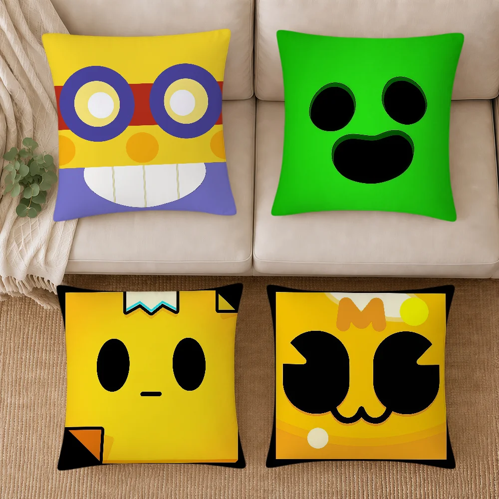 game meme face art soft pillowcase Double Sided S-Stars-ES Sofa K-KitS Home Living Room Decor hogar pillowcover b-BB-BrawlS gift