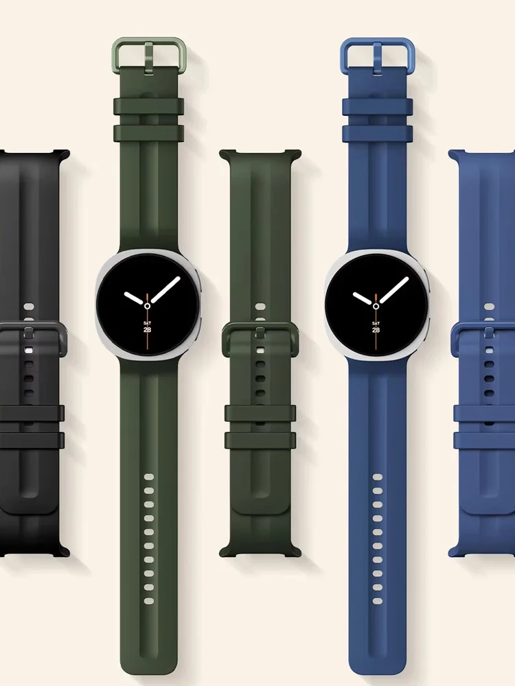 Original Silicone Sport Band For Samsung Galaxy Watch 8-9 44mm 40mm 8 Classic 46mm Replacement Bracelet Galaxy Watch 9 Strap