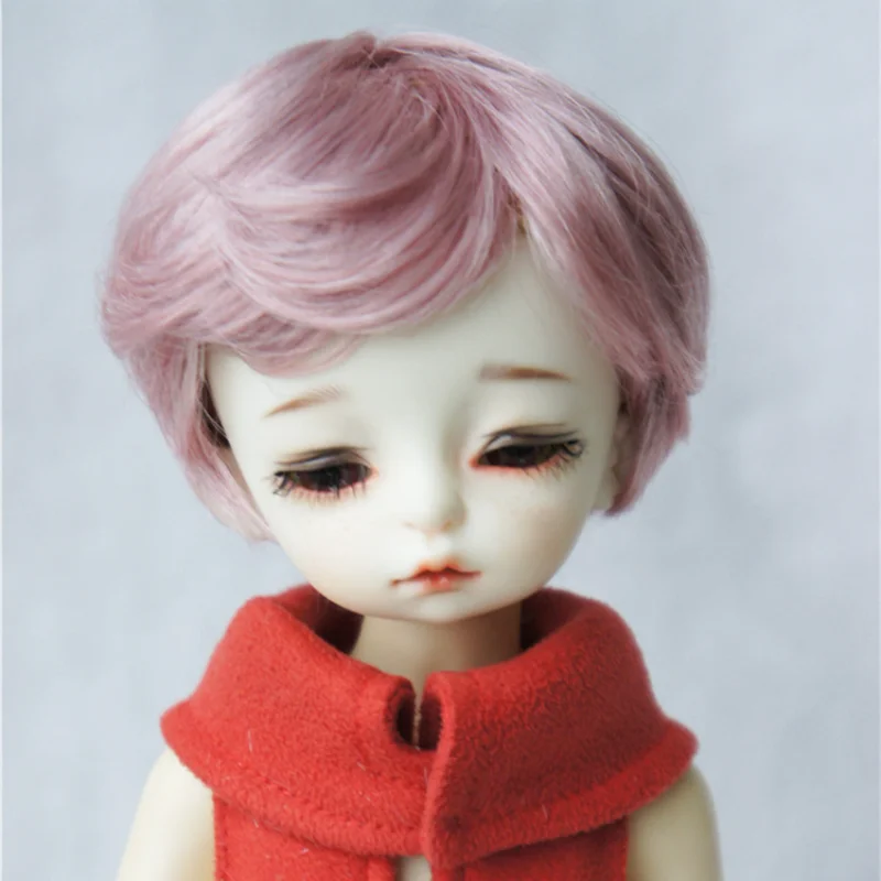 BJD/ob11 Ceramic Doll Wig Imitation Mohair Uncle Male Baby Angel Curly Short Hair Doll Accessories