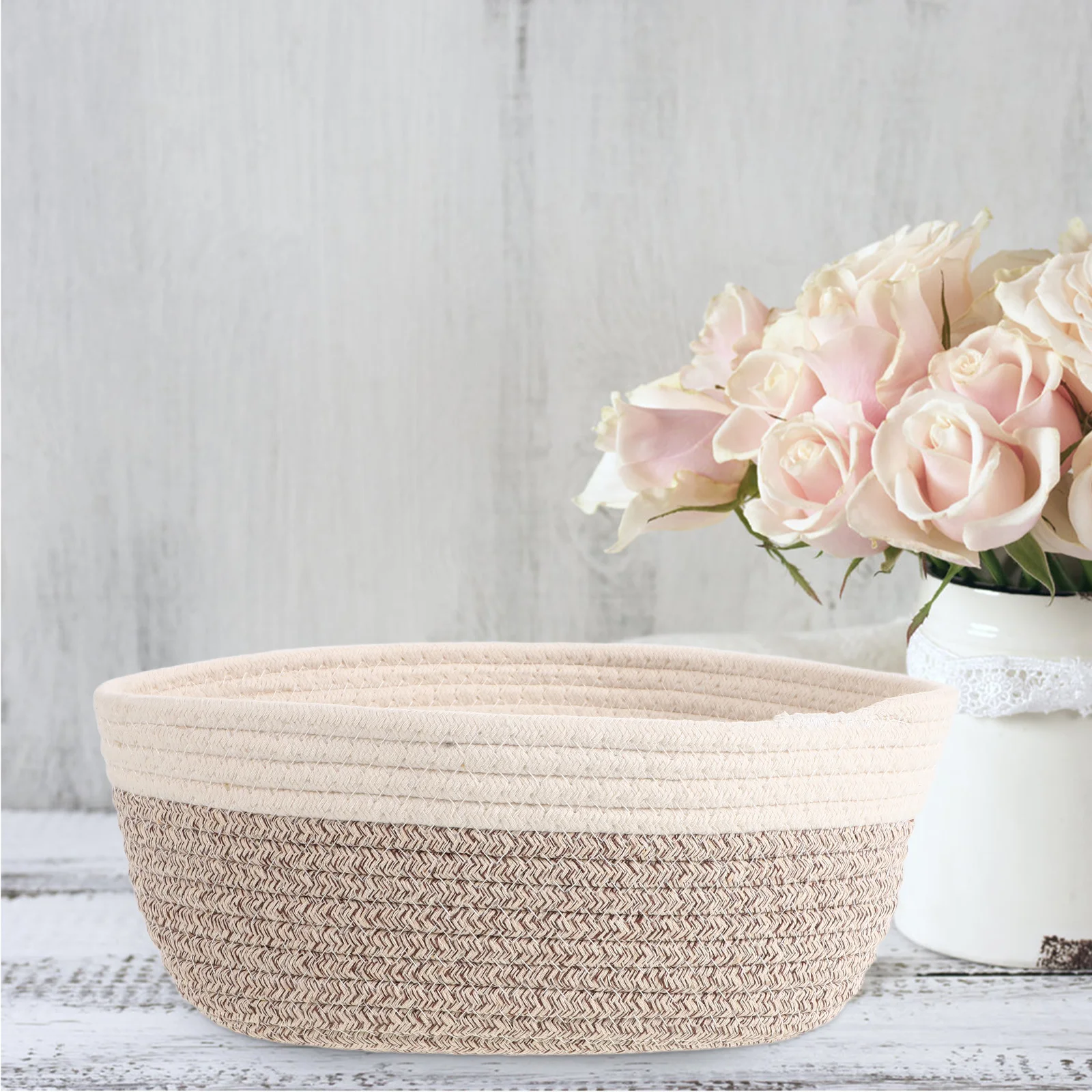 

Sturdy Cotton Storage Baskets Woven Organizer For Pantry Door Pantry Door Organizer Bathroom Living Room Decorative