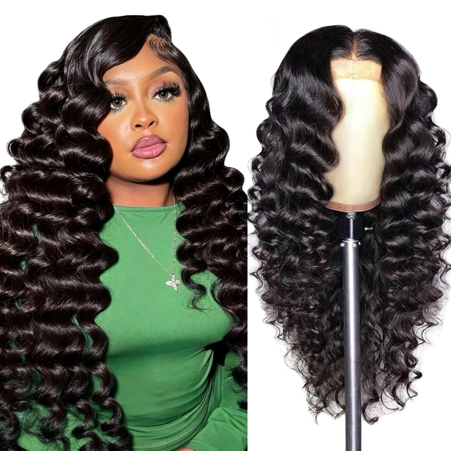 

250% 13x6 Loose Deep Wave Lace Frontal Wig For Women 13x4 Hd Lace Curly Lace Front Human Hair Brazilian Wigs 30 34 Inch