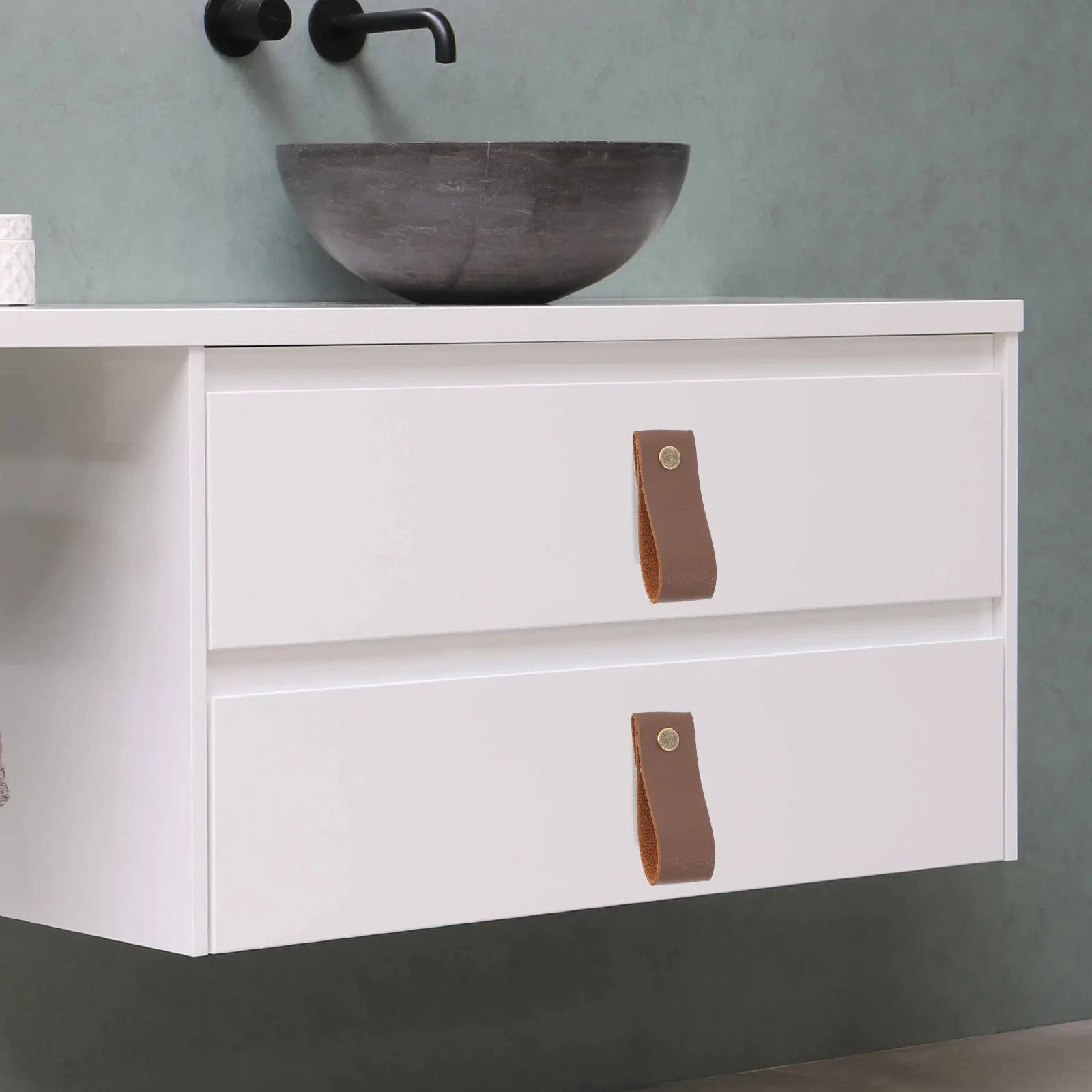 4Pcs Cabinet Knobs Premium Drawer Puller for Wardrobe Bookcase Wine Cabinet Locker Modern Simple Style Comfort Grip