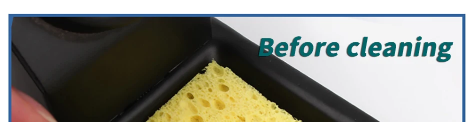 10pcs iron head cleaning sponge, high temperature resistant and thickened sponge, special for soldering iron holder.