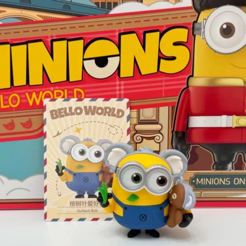

Новая серия Pop Mart Minions World Tour: коллекционная фигурка в слепой коробке, украшение для рабочего стола, игрушка-подарок для фанатов аниме