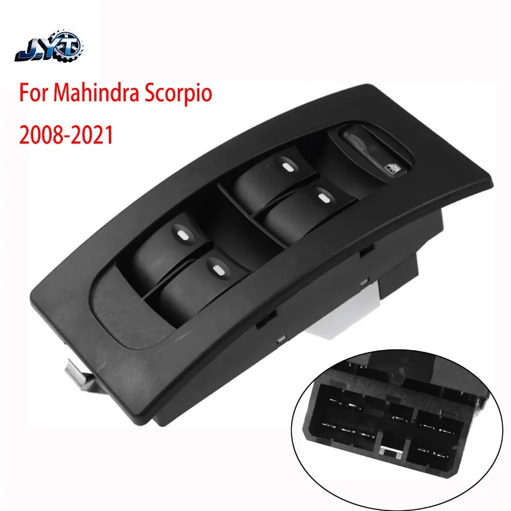 For MAHINDRA SCORPIO 1ST-2ND GEN/GATEWAY SC 2008-2021 Electric Power Master Window Switch Lifter Control Button Car Accessories