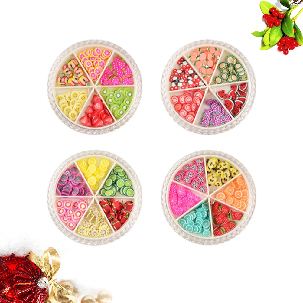 Pegatinas creativas de frutas para uñas, 24 estilos, calcomanías para manicura DIY, decoración artística de uñas fácil de aplicar para eventos festivos, decoración del hogar