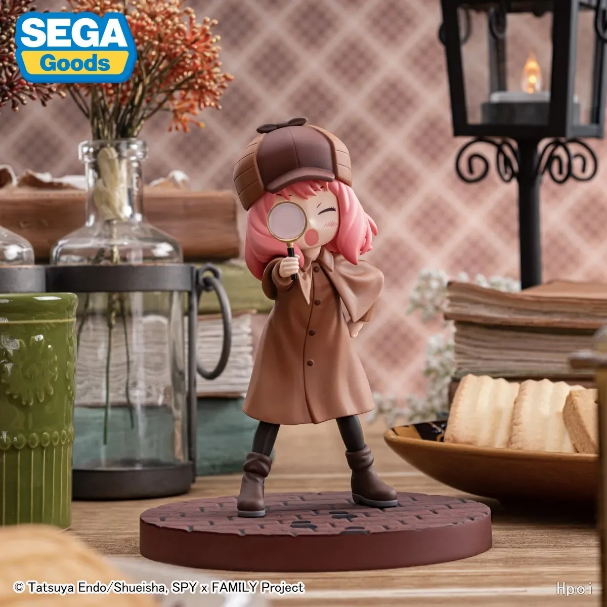 SPY×FAMILY CODE: Weiße Figur, Anime, niedliche Kawaii-Figur, Spielzeugpuppe, Auto-Schreibtischdekoration für Kinder, Erwachsene, Fans, Mädchen, Geburtstagsgeschenk