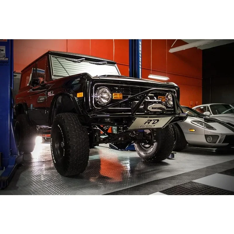 RaceDeck Diamond Plate Design, Durable Interlocking Modular Garage Flooring Tile (48 Pack), Graphite