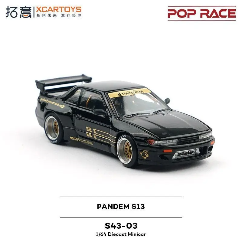 

XCARTOYS 1/64 S13 Supercar Pandem Black Gold, литые модели автомобилей из сплава, № Коллекционная модель гоночного автомобиля 88 Racing Car S43-03