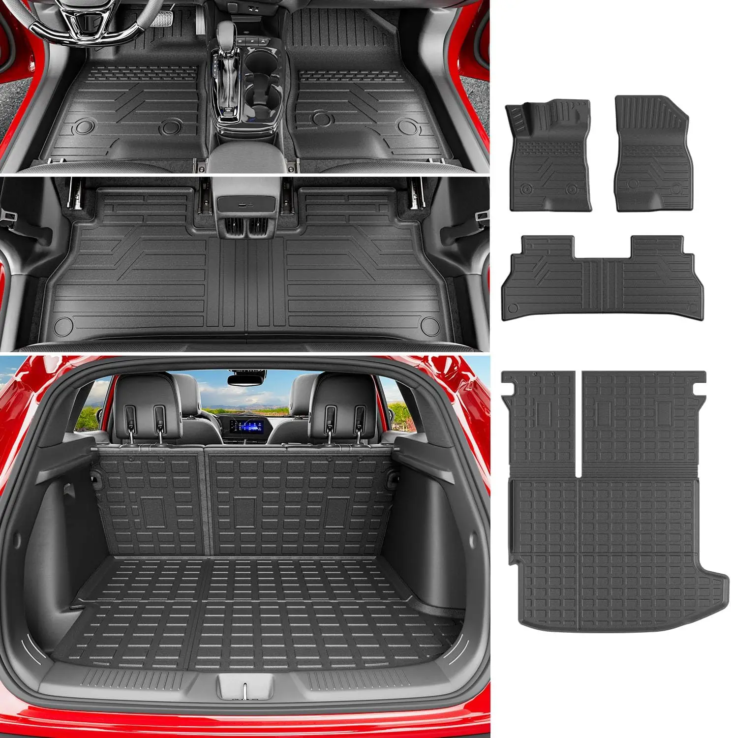 2024 - 2026 Car Trunk & Backrest & Floor Protection, TPE Material, Complete Set of Accessories