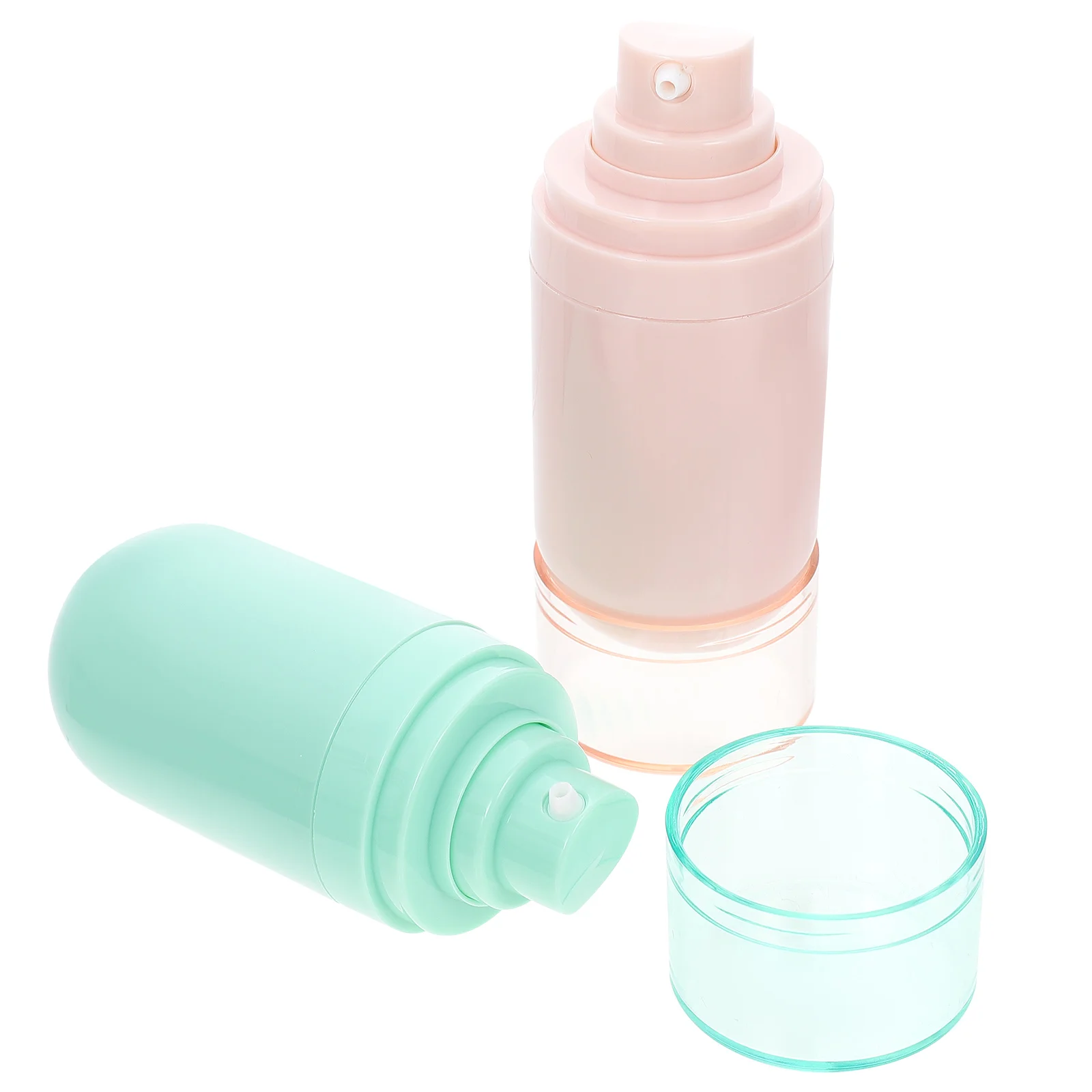 

2 Pcs Mini Accessories Travel Shampoo Bottles Lotion Wipes Dispenser for Toiletries Cream Face Refillable Tubes Abs Small Wash