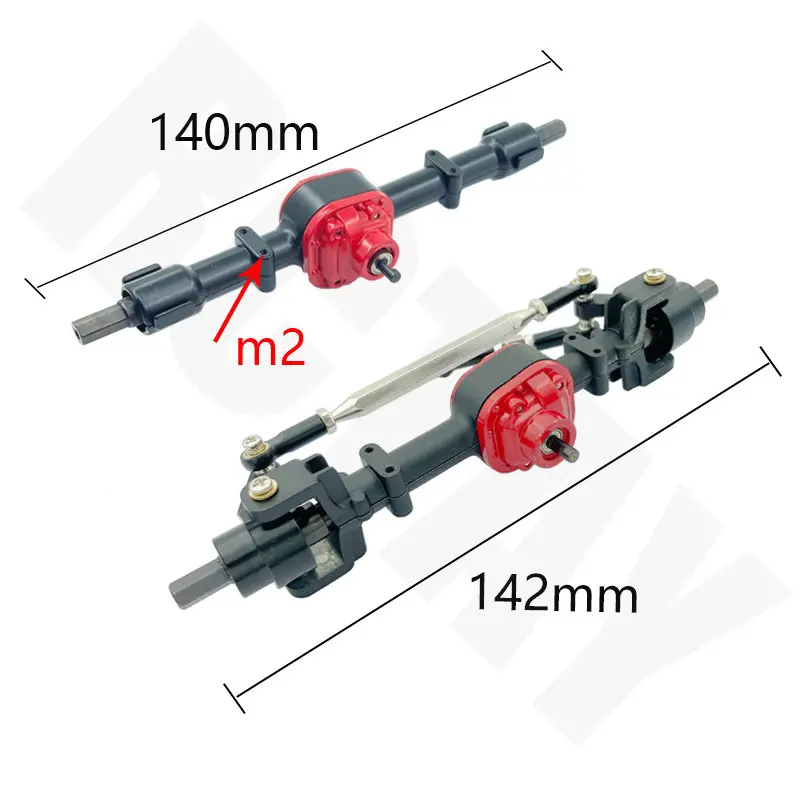 MN78 metalowa przekładnia przednia i tylna oś oś wału do 1/12 MN D90 FJ45 MN99s RC zestaw części zamienne