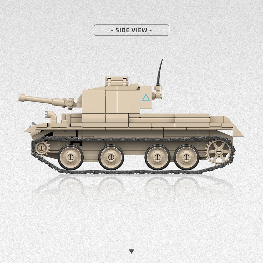 Tanque de Cruzeiro da Segunda Guerra Mundial MK III 1:35, modelo militar para entusiastas, brinquedos de blocos de montar, brinquedo educativo, brinquedo para crianças, presente para amigos