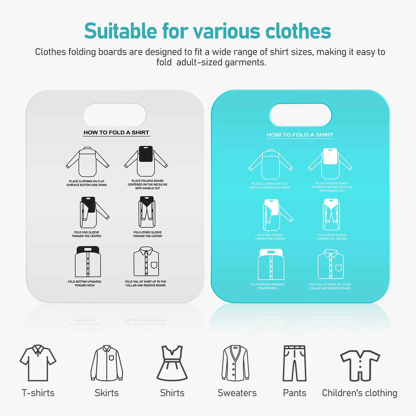 2 pçs placa dobrável tala preguiçoso roupas de viagem pp pasta de roupas para camisa