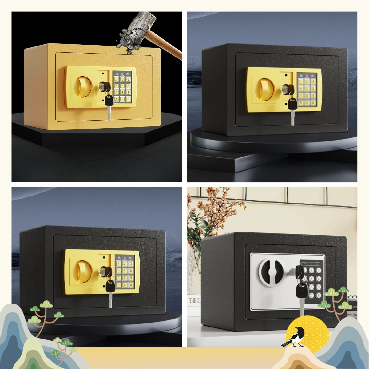 Safe Piggy Bank, Safe Box Can Only Enter and Exit The Combination Lock, Piggy Bank 2026 New Boys and Girls Savings Box
