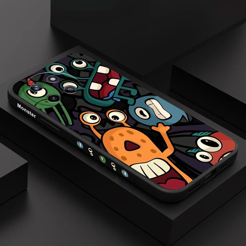 

Bread Monster Phone Case For OPPO Realme 14 13 12 11 10 9 9i 8 8i 7 Pro Plus C35 C21Y C25Y C25 4G 5G Liquid Silicone Cover