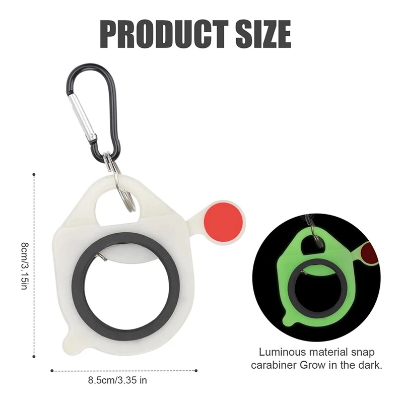 10 pezzi di fascette per cavi fluorescenti, organizer per fascette per cavi, supporto per fascette per cavi portatili, durevole, facile da usare